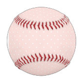 Monogramm-Muster mit weißen Tupfen 2 Baseball (Vorderseite)