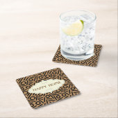 Monogramm-Muster Untersetzer Browns schwarze (Vor Ort)