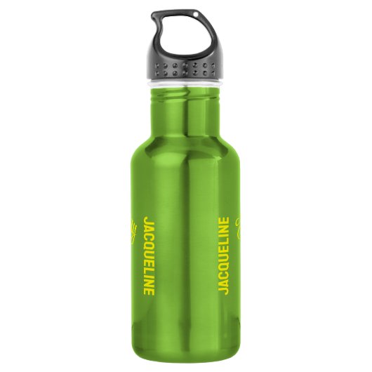 Monogramm-MUTTER-Tag Edelstahlflasche (Rückseite)