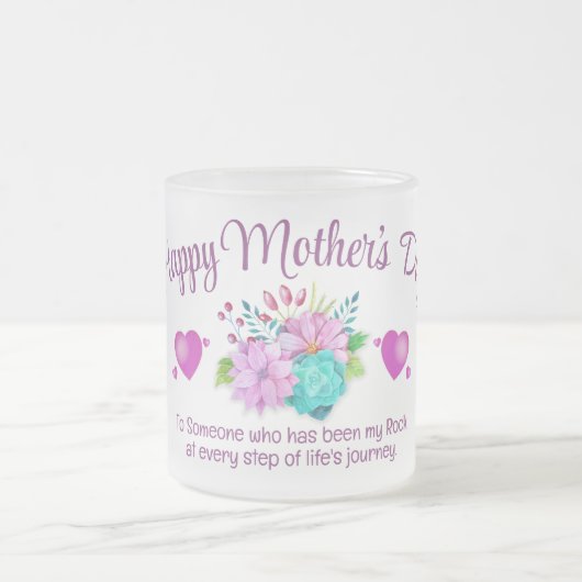 Monogramm-MUTTER-Tag Mattglastasse (Mittel)