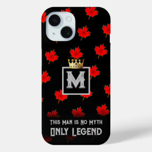 Monogramm MYTH und LEGEND auf SCHWARZ Case-Mate iPhone Hülle