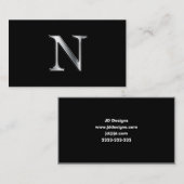 Monogramm N-Visitenkarten Visitenkarte (Vorne/Hinten)
