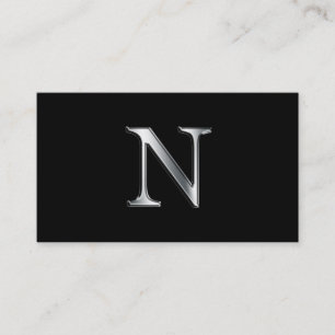 Monogramm N-Visitenkarten Visitenkarte