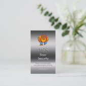 Monogramm, Nachtklub-Tür-Sicherheit, Visitenkarte (Stehend Vorderseite)