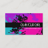 Monogramm-Nagel-Techniker-Visitenkarte Visitenkarte (Rückseite)