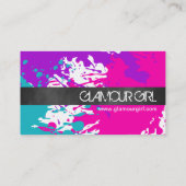 Monogramm-Nagel-Techniker-Visitenkarte Visitenkarte (Rückseite)