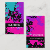 Monogramm-Nagel-Techniker-Visitenkarte Visitenkarte (Vorne/Hinten)