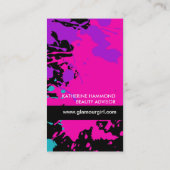 Monogramm-Nagel-Techniker-Visitenkarte Visitenkarte (Rückseite)