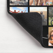 Monogramm Name 14 Bild Collage benutzerdefinierte Mousepad (Ecke)