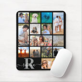 Monogramm Name 14 Bild Collage benutzerdefinierte Mousepad (Mit Mouse)