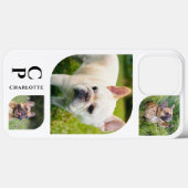 Monogramm Name 3 Foto-Collage Einfach Modern Case-Mate iPhone Hülle (Rückseite (Horizontal))