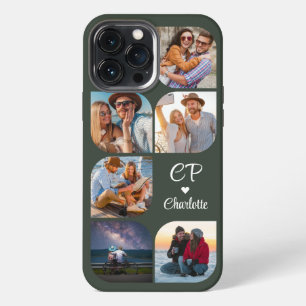 Monogramm Name 6 Foto Modern Trendiges Einfach iPhone 13 Pro Max Hülle