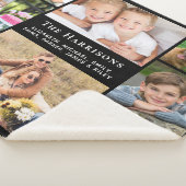 Monogramm Name 8 Fotoleiterschwarz Sherpadecke (3/4)