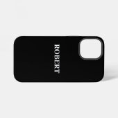 Monogramm Name änderbar personalisierbar iPhone Hülle (Rückseite (Horizontal))