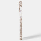 Monogramm Name Anfangsbraun Verziert Geblüht Case-Mate iPhone Hülle (Rückseite / Links)