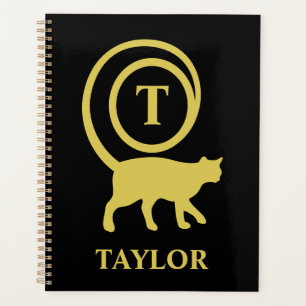 Monogramm Name Anfangsbuchstabe Kitty Katze Liebha Planer