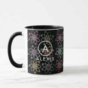 Monogramm Name Atomstruktur Wissenschaft Tasse