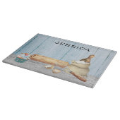 Monogramm Name Backbaker Geschenk Schneidebrett (Ecke)
