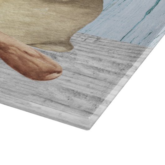 Monogramm Name Backbaker Geschenk Schneidebrett (Ecke)