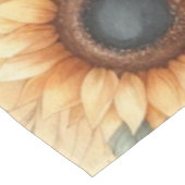 Monogramm Name Blumensonnenblume pastellfarben Tischdecke (Schrägansicht)