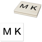 Monogramm Name Buchstaben Anfangsbuchstabe einfach Gummistempel (Stempel)