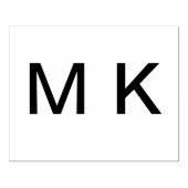 Monogramm Name Buchstaben Anfangsbuchstabe einfach Gummistempel (Prägung)