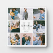 Monogramm Name Calligraphy Plaque Fotoplatte (Vorderseite)