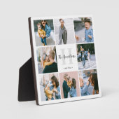 Monogramm Name Calligraphy Plaque Fotoplatte (Vorderseite)