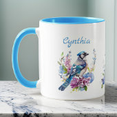 Monogramm Name der blauen Jay und der Hübschen Blu Tasse