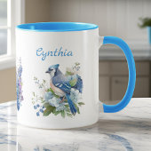 Monogramm Name der blauen Jay und der Hübschen Blu Tasse