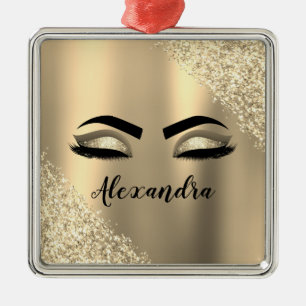 Monogramm-Name des Glitzer Ornament Aus Metall