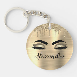 Monogramm-Name des Glitzer Schlüsselanhänger