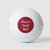 Monogramm Name Drop Golfball (Vorderseite)