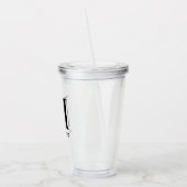 Monogramm Name Einfach Personalisiert Acryltrinkbecher (Links)