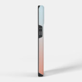 Monogramm-Name Einfacher Farbverlauf Personalisier iPhone Hülle (Rechte Seite)