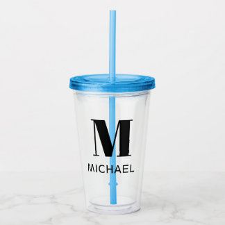 Monogramm-Name Einfacher personalisierter Becher