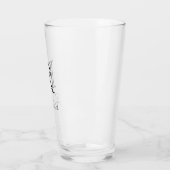 Monogramm-Name elegant Glas (Links)