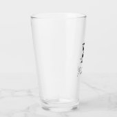 Monogramm-Name elegant Glas (Rechts)