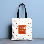 Monogramm Name farbenfrohe Aquarellfarbe Chic Polk Tasche<br><div class="desc">Dieses moderne Design zeichnet sich durch ein farbenfrohes Polka Dot Muster auf weißem Hintergrund aus. Personalisieren Sie Ihre Monografie und Ihren Namen,  indem Sie den Text in der Textbox bearbeiten. #personalisiert #personalized gifts #monogram #mit Monogramm #initial #name #gifts #customgifts #custom gifts #crossbodybags #bags #accessories #giftsforgirls</div>