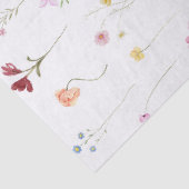 Monogramm Name Farbige Garten-Wildblumen-Muster Seidenpapier (Ausschnitt)