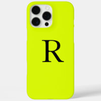 Monogramm Name Fluorescent Chartreuse Gelbe Nebel