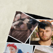 Monogramm Name Foto Collage Strandtuch (Beispiel)