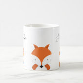 Monogramm Name Fox Kaffeetasse (Mittel)
