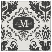 Monogramm-Name für den klassischen und schicken Sc Stoff (Nahaufnahme)
