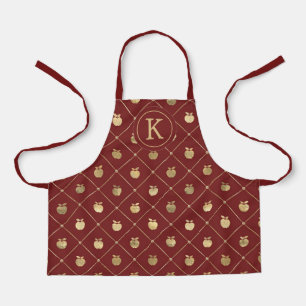 Monogramm Name Goldäpfel Schürze für Kinder