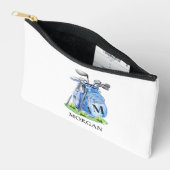 Monogramm Name Golf Zubehörtasche (Offen)