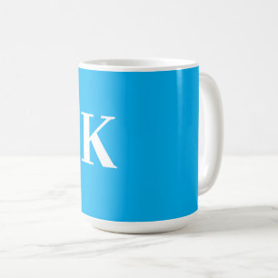 Monogramm Name Hochzeitsgeschenk Gastgeschenk Blau Kaffeetasse