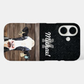 Monogramm Name Holstein Kuh Milchviehwirtschaft Case-Mate iPhone Hülle (Rückseite (Horizontal))