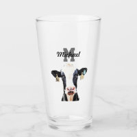 Monogramm Name Holstein Kuh Milchviehwirtschaft