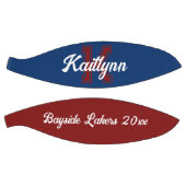 Monogramm Name, Initial- und Teammaroon Basketball (Panele)